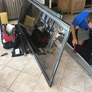 sliding glass door frame repair Orange
